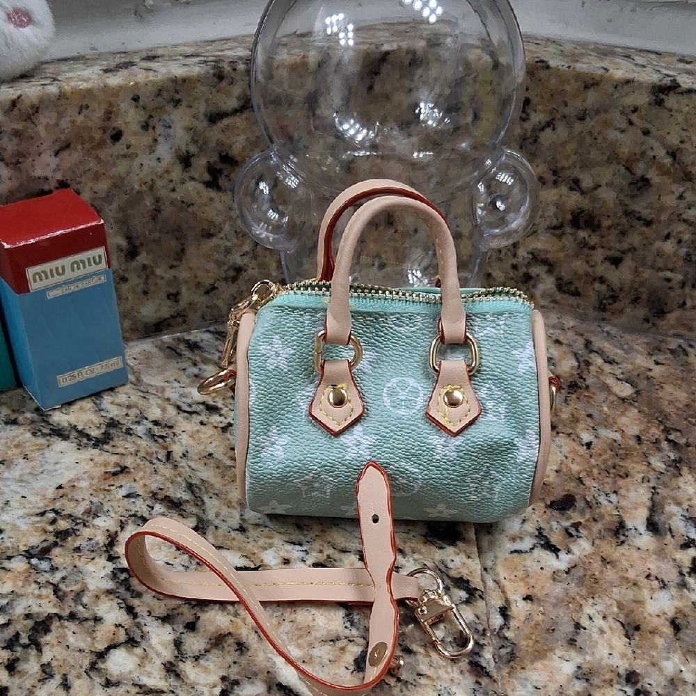Mint Green inspired bag charm